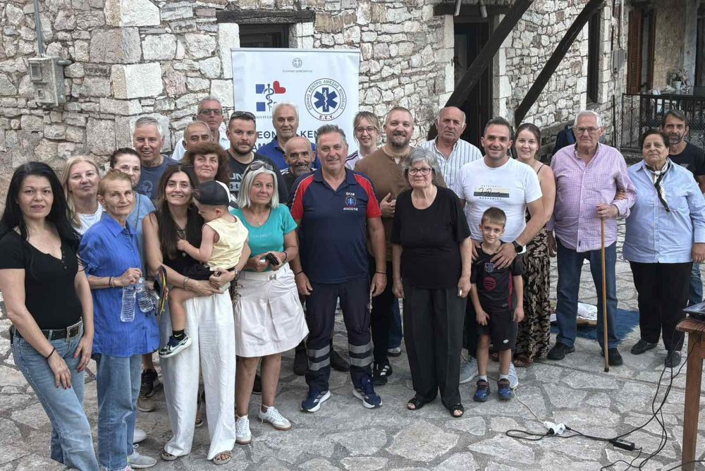Με μεγάλη επιτυχία πραγματοποιήθηκε στον Κλεινοβό η εκπαίδευση Πρώτων Βοηθειών του Δήμου Μετεώρων και του ΕΚΑΒ